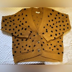 Madewell polka dot cardigan